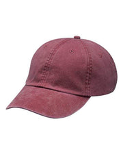Adams Headwear Burgundy / OSFM Adams Headwear LP101 - Optimum Pigment-Dyed Dad Hat