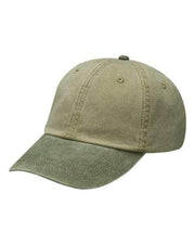 Adams Headwear Khaki/ Cactus / OSFM Adams Headwear LP101 - Optimum Pigment-Dyed Dad Hat