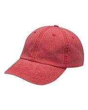 Adams Headwear Red / OSFM Adams Headwear LP101 - Optimum Pigment-Dyed Dad Hat