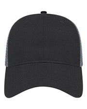 CAP AMERICA Black/ Charcoal / Adjustable CAP AMERICA x800 - X-tra Value Polyester Trucker Cap