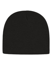 CAP AMERICA Black / One Size CAP AMERICA TKN28 - USA-Made 8 1/2" Beanie