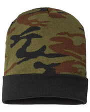 CAP AMERICA CAP AMERICA RKC12 - USA-Made Camo Cuffed Beanie