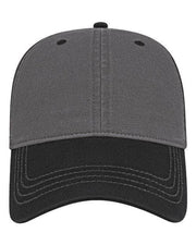 CAP AMERICA Dark Grey/ Black / Adjustable CAP AMERICA i1002 - Relaxed Golf Dad Hat