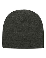 CAP AMERICA Dark Heather Grey / One Size CAP AMERICA TKN28 - USA-Made 8 1/2" Beanie
