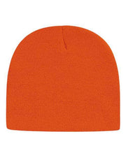 CAP AMERICA Deep Orange / One Size CAP AMERICA TKN28 - USA-Made 8 1/2" Beanie