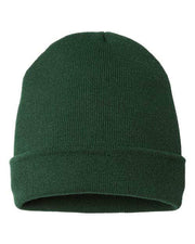 CAP AMERICA Forest Green / One Size CAP AMERICA TKN24 - USA-Made 12" Cuffed Beanie