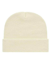 CAP AMERICA Ivory / One Size CAP AMERICA TKN24 - USA-Made 12" Cuffed Beanie
