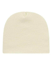 CAP AMERICA Ivory / One Size CAP AMERICA TKN28 - USA-Made 8 1/2" Beanie