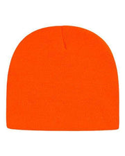 CAP AMERICA Neon Blaze Orange / One Size CAP AMERICA TKN28 - USA-Made 8 1/2" Beanie