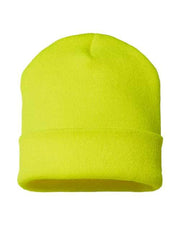 CAP AMERICA Neon Yellow / One Size CAP AMERICA TKN24 - USA-Made 12" Cuffed Beanie