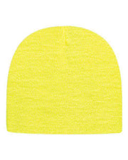 CAP AMERICA Neon Yellow / One Size CAP AMERICA TKN28 - USA-Made 8 1/2" Beanie