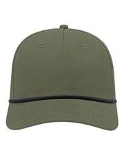 CAP AMERICA Olive Green/ Black / Adjustable CAP AMERICA i7256 - Athletic Rope Cap