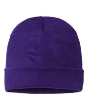 CAP AMERICA Purple / One Size CAP AMERICA TKN24 - USA-Made 12" Cuffed Beanie