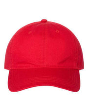CAP AMERICA Red / Adjustable CAP AMERICA i1002 - Relaxed Golf Dad Hat