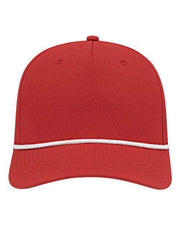 CAP AMERICA Red/ White / Adjustable CAP AMERICA i7256 - Athletic Rope Cap