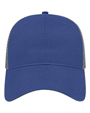 CAP AMERICA Royal/ Charcoal / Adjustable CAP AMERICA x800 - X-tra Value Polyester Trucker Cap