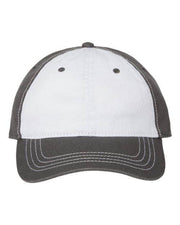 CAP AMERICA White/ Dark Grey / Adjustable CAP AMERICA i1002 - Relaxed Golf Dad Hat