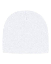 CAP AMERICA White / One Size CAP AMERICA TKN28 - USA-Made 8 1/2" Beanie