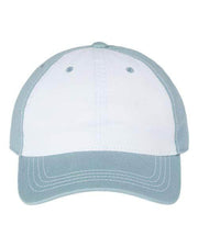 CAP AMERICA White/ Smoke Blue / Adjustable CAP AMERICA i1002 - Relaxed Golf Dad Hat