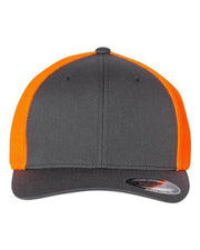 Flexfit Charcoal/ Neon Orange / One Size Flexfit 6511 - Trucker Cap