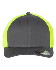 Flexfit Charcoal/ Neon Yellow / One Size Flexfit 6511 - Trucker Cap
