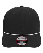 Imperial Black/ White / Adjustable Imperial 7054 - The Wingman Cap