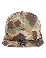 Imperial Frog Skin Camo/ Brown / Adjustable Imperial DNA010 - The Aloha Rope Cap