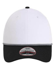 Imperial White/ Black/ Black/ White / Adjustable Imperial 7054 - The Wingman Cap