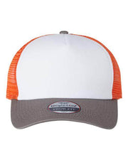 Imperial White/ Charcoal/ Orange / Adjustable Imperial 1287 - North Country Trucker Cap