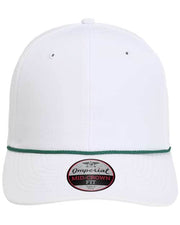 Imperial White/ Dark Green / Adjustable Imperial 7054 - The Wingman Cap
