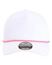 Imperial White/ Hot Pink / Adjustable Imperial L5059 - The Corral Cap