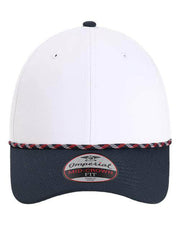Imperial White/ Navy/ Navy/ Red/ White / Adjustable Imperial 7054 - The Wingman Cap