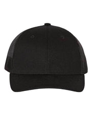 Richardson Black / Adjustable Richardson 112Y - Youth Trucker Snapback Cap