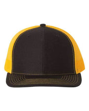 Richardson Black/ Gold / OSFM Richardson 112 - Snapback Trucker Cap