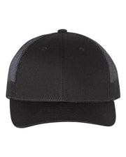 Richardson Black / M/L Richardson 115 - Low Pro Trucker Cap
