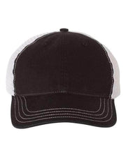 Richardson Black/ White / Adjustable Richardson 111 - Garment-Washed Trucker Cap