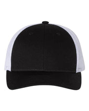 Richardson Black/ White / M/L Richardson 115 - Low Pro Trucker Cap