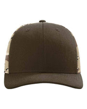 Richardson Brown/ Desert Camo / Adjustable Richardson 112PM - Printed Mesh Trucker Cap