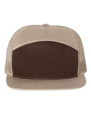 Richardson Brown/ Khaki / Adjustable Richardson 168 - Seven-Panel Trucker Cap