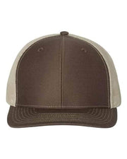 Richardson Brown/ Khaki / OSFM Richardson 112 - Snapback Trucker Cap