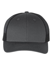 Richardson Charcoal/ Black / M/L Richardson 115 - Low Pro Trucker Cap