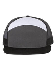 Richardson Charcoal/ Black/ White / Adjustable Richardson 168 - Seven-Panel Trucker Cap