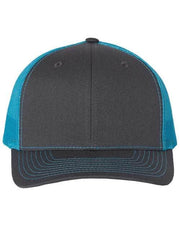 Richardson Charcoal/ Neon Blue / OSFM Richardson 112 - Snapback Trucker Cap