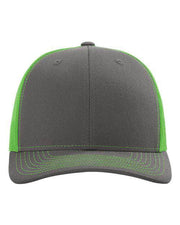 Richardson Charcoal/ Neon Green / OSFM Richardson 112 - Snapback Trucker Cap