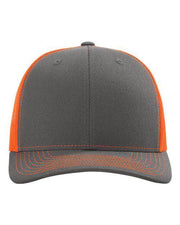 Richardson Charcoal/ Neon Orange / OSFM Richardson 112 - Snapback Trucker Cap
