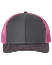 Richardson Charcoal/ Neon Pink / OSFM Richardson 112 - Snapback Trucker Cap