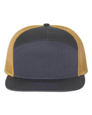 Richardson Charcoal/ Old Gold / Adjustable Richardson 168 - Seven-Panel Trucker Cap