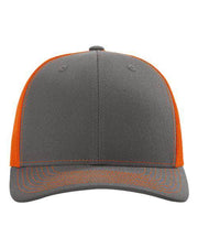 Richardson Charcoal/ Orange / OSFM Richardson 112 - Snapback Trucker Cap