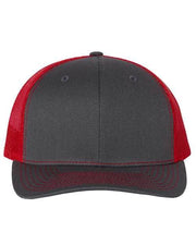 Richardson Charcoal/ Red / OSFM Richardson 112 - Snapback Trucker Cap