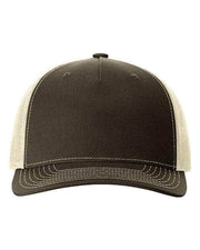 Richardson Chocolate Chip/ Birch / Adjustable Richardson 112FP - Five-Panel Trucker Cap